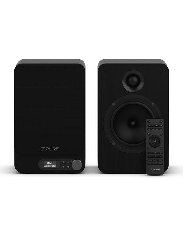 PURE Classic Active Bluetooth Ηχεία με Ραδιόφωνο FM/ DAB+,HDMI/OPTICAL/AUX, Μαύρο