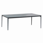 ΤΡΑΠΕΖΙ ΤΡΑΠΕΖΑΡΙΑΣ STAD HM6557.01 ΓΚΡΙ ΑΛΟΥΜΙΝΙΟ & SINTERED STONE TOP 180x90x75Υεκ