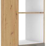 Επιδαπέδιο ντουλάπι Nelor 60 DPM 210 2F-Γκρι σπέσιαλ - Φυσικό