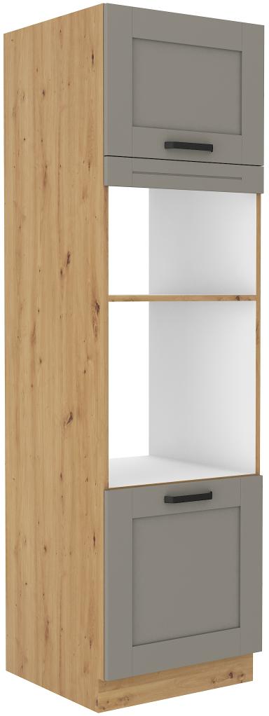 Επιδαπέδιο ντουλάπι Nelor 60 DPM 210 2F-Γκρι σπέσιαλ - Φυσικό