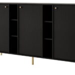 Μπουφές Siera 3F Shelf-Μαύρο