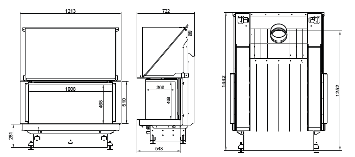 A.caminetti Crystal 100 Premium Ενεργειακό Τζάκι Ξύλου - Image 2