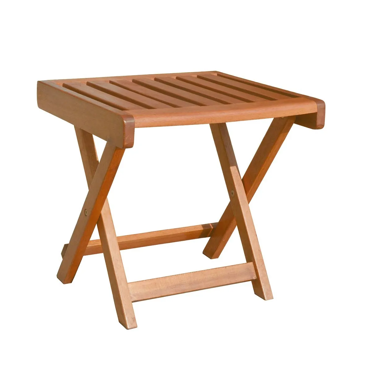Βοηθητικό Τραπέζι Ξαπλώστρας Teak 45(Υ) x 40 x 40εκ. - Image 2