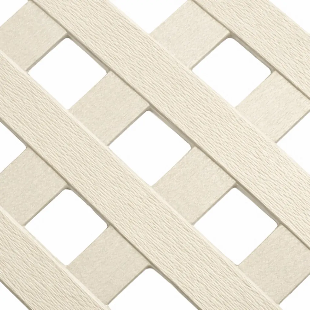 Καφασωτό Συνθετικό Privacy Diamond 240 × 120 εκ. | Εκρού - Image 2