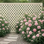 Καφασωτό Συνθετικό Privacy Diamond 240 × 120 εκ. | Εκρού
