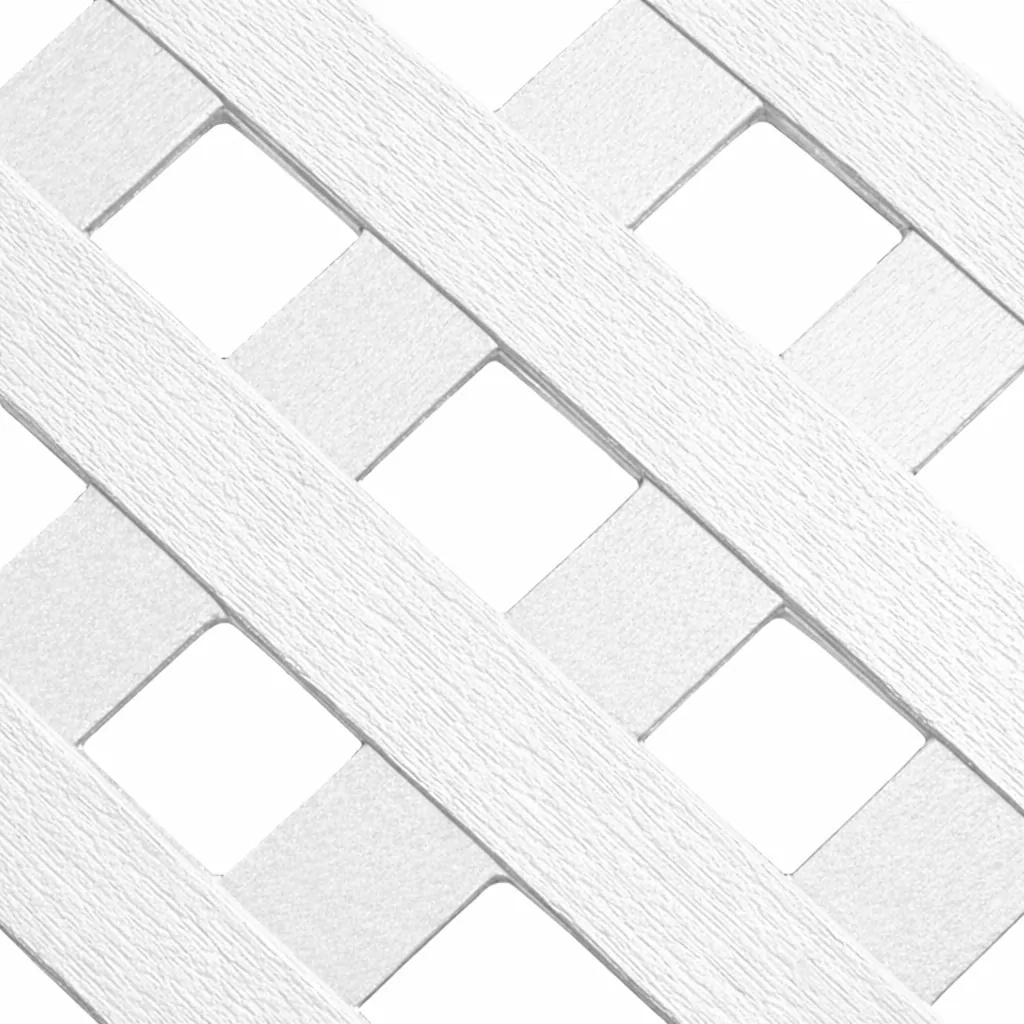 Καφασωτό Συνθετικό Privacy Diamond 240 × 120 εκ. | Λευκό - Image 2