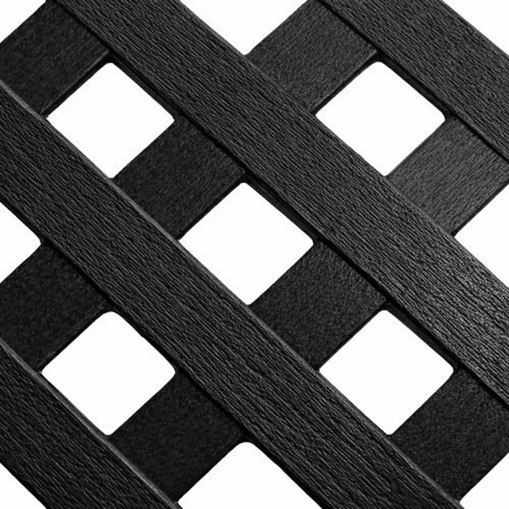 Καφασωτό Συνθετικό Privacy Diamond 240 × 120 εκ. | Μαύρο - Image 2