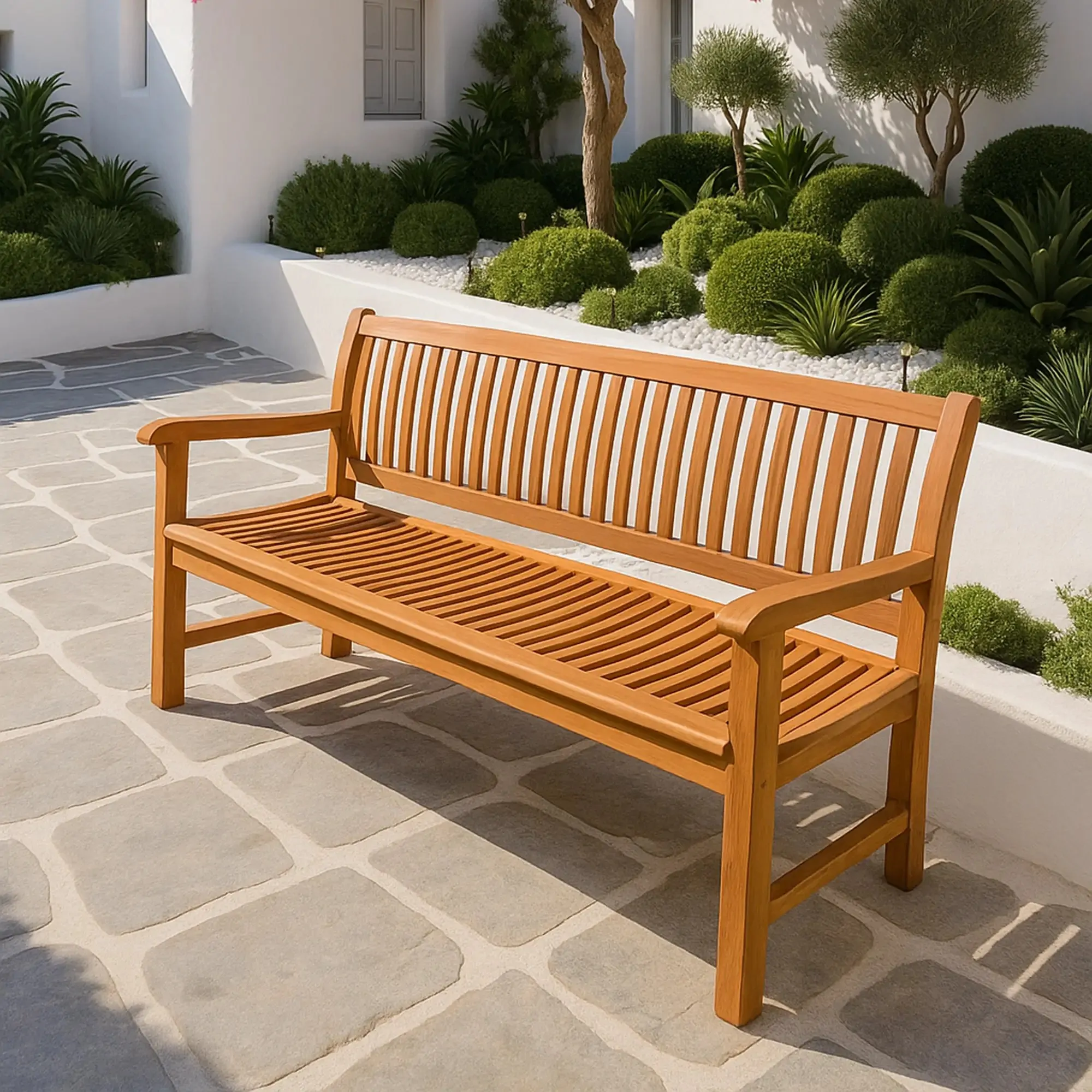 Παγκάκι Κήπου Teak 180εκ. - Image 2