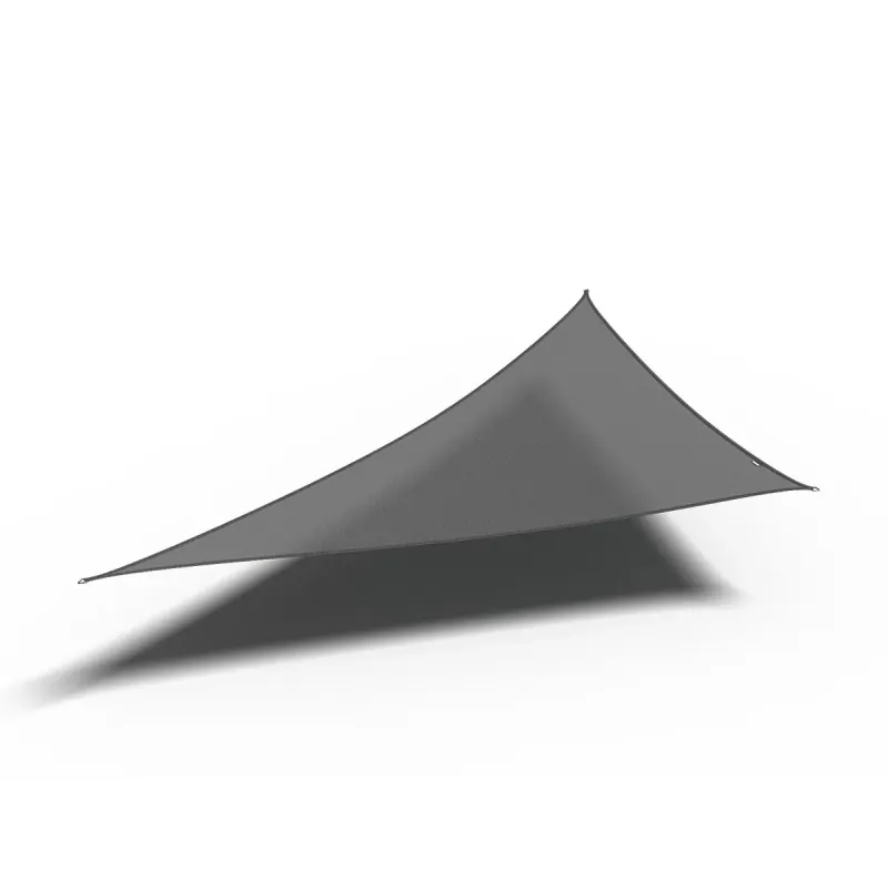 Πανί Σκίασης Τρίγωνο 280gsm Premium 90° - 5 x 5 x 7,1m - Γκρι
