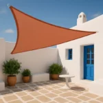 Πανί Σκίασης Τρίγωνο 280gsm Premium 5 x 5 x 5m Κεραμιδί