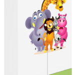 Ντουλάπα Babydreams Cartoon-Prasino-Zoo