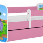 Παιδικό Κρεβάτι Babydreams Cartoon-Roz-140 x 70-Safari