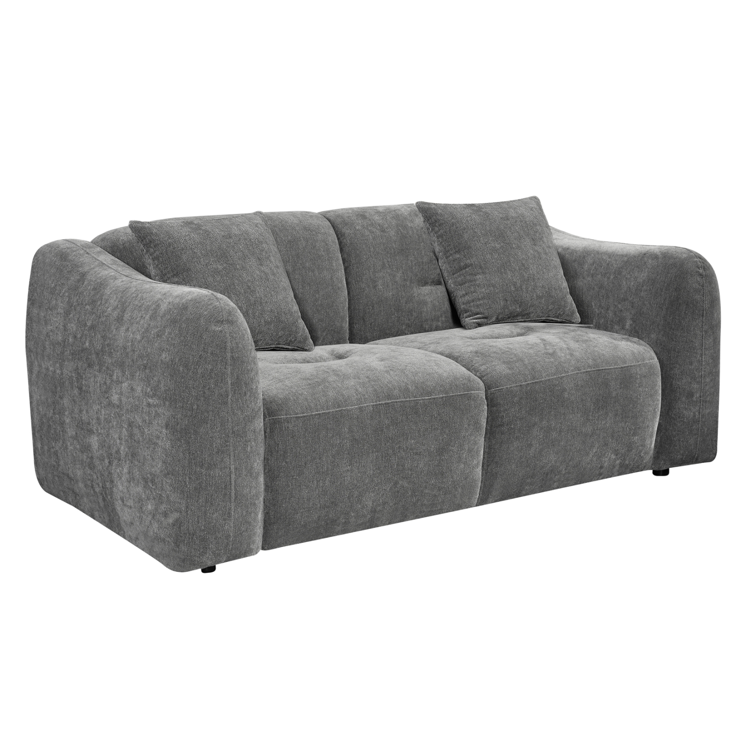 ΚΑΝΑΠΕΣ 2-ΘΕΣΙΟΣ JUNOA HM3334.01 ΓΚΡΙ ΥΦΑΣΜΑ 172x89x74Υεκ