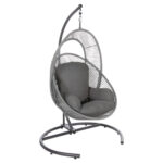 ΚΡΕΜΑΣΤΗ ΦΩΛΙΑ FB96083.02 ΚΑΠΟΥΤΣΙΝΟ ΜΕΤΑΛ.- P.E.RATTAN-ΜΑΞΙΛΑΡΙ 120x110x190Υ