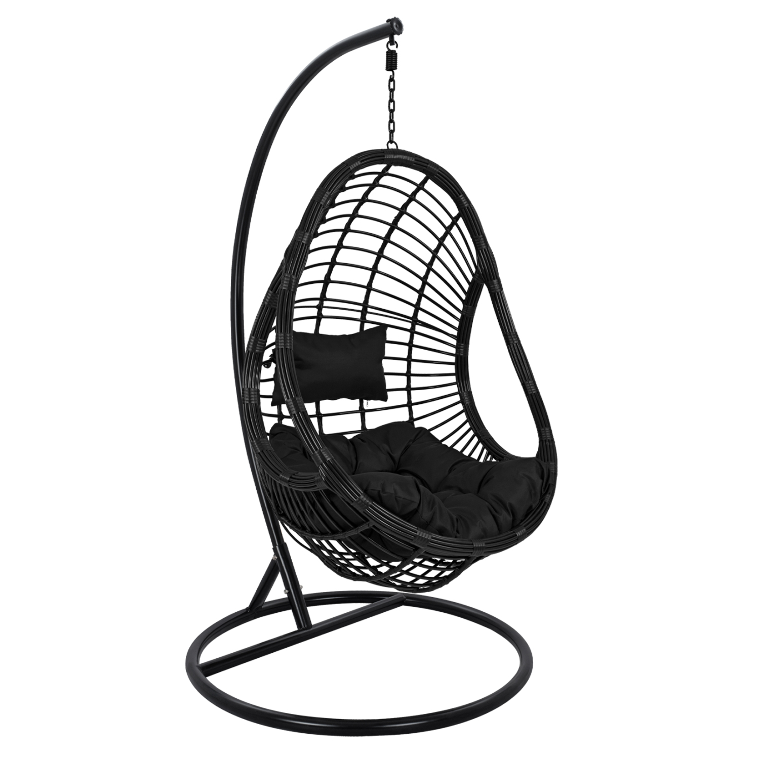 ΚΡΕΜΑΣΤΗ ΠΟΛΥΘΡΟΝΑ ΦΩΛΙΑ FB95541.02 ΜΕ ΜΑΥΡΟ WICKER & ΜΑΞΙΛΑΡΙΑ Φ105Χ195Υ εκ.