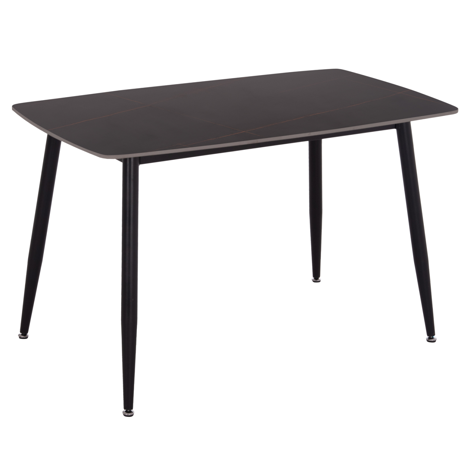 ΤΡΑΠΕΖΙ RAVEN HM9854.02 ΚΕΡΑΜΙΚΟ TOP ΜΑΥΡΟ ΜΑΡΜΑΡΟ-ΜΑΥΡΟ ΜΕΤΑΛΛΟ 120x70x73Υεκ.