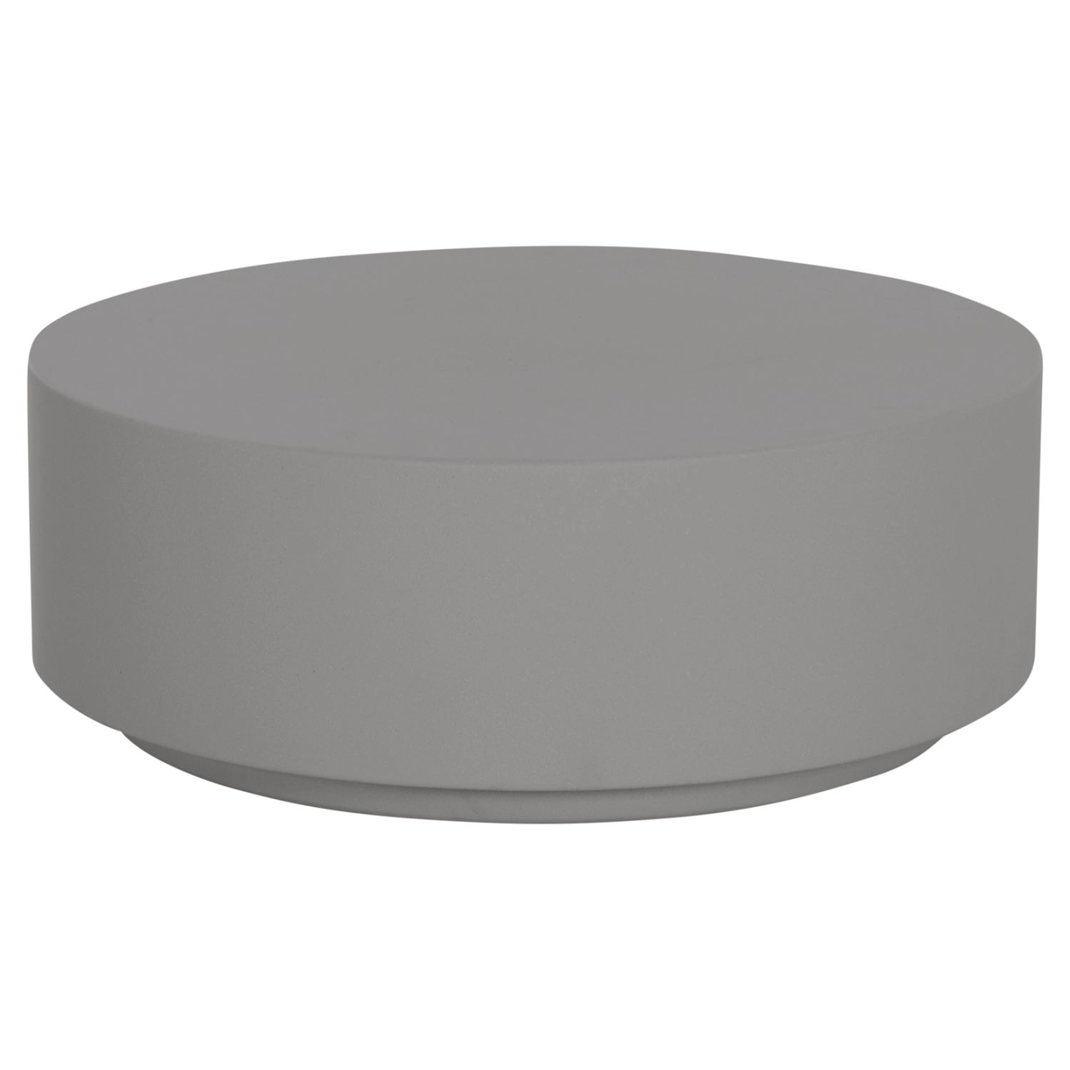 ΤΡΑΠΕΖΙ ΜΕΣΗΣ ΣΤΡΟΓΓΥΛΟ KYOKO HM6579.01 ΓΚΡΙ FIBER CEMENT Φ90x34Υεκ.