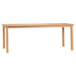 ΤΡΑΠΕΖΙ ΟΡΘΟΓΩΝΙΟ FINTO HM6616 ΞΥΛΟ TEAK--ΦΥΣΙΚΟ 200x100x75Υεκ.