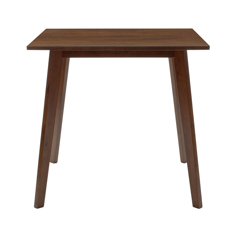Τραπέζι Benson pakoworld MDF σε καρυδί απόχρωση 80x80x75εκ