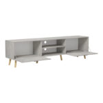 Έπιπλο τηλεόρασης Gorna pakoworld μπεζ εφέ μαρμάρου 180x35x48.6εκ