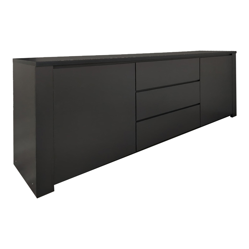 Μπουφές Kalya pakoworld σε ανθρακί απόχρωση 220x49x89.5εκ