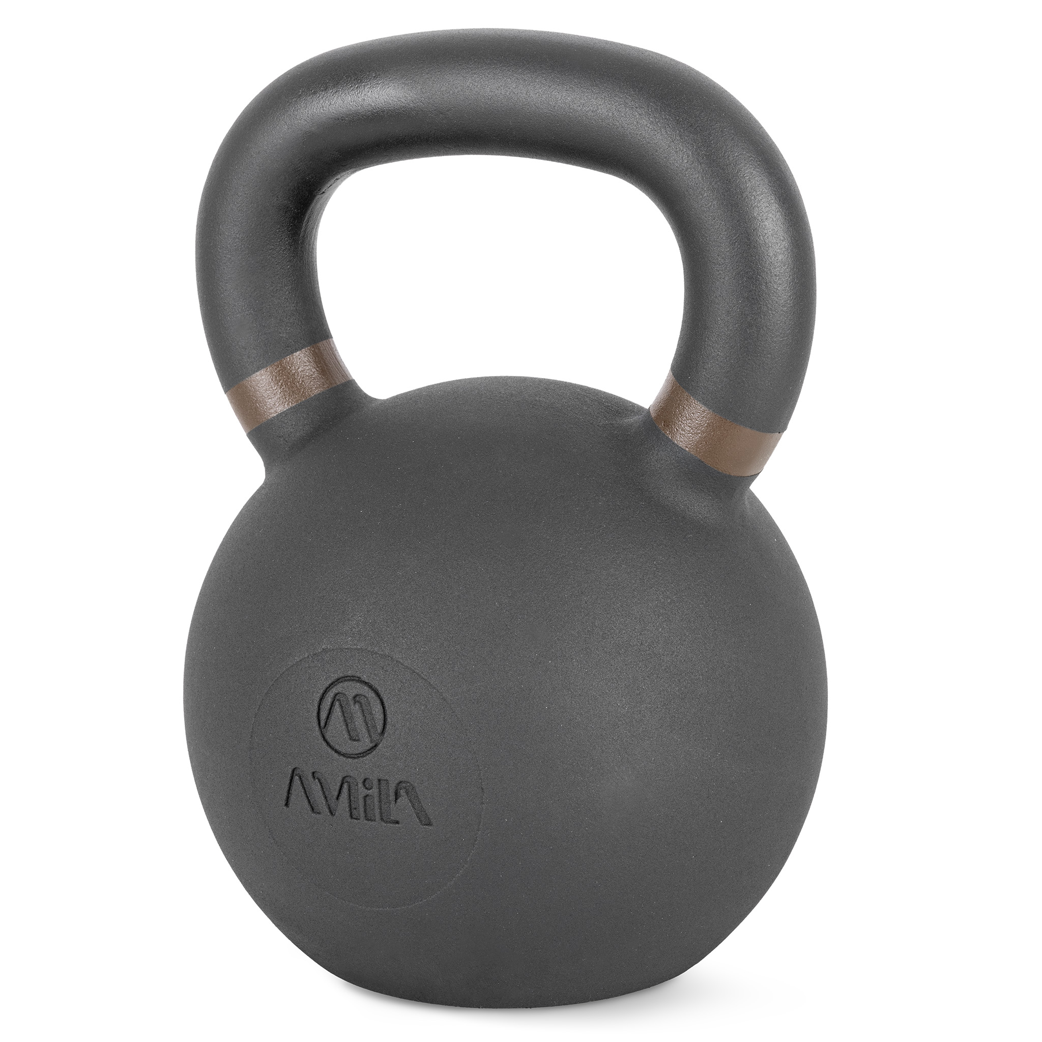 Kettlebell Cast Iron 32 kg - Μαύρο / Καφέ - Image 2