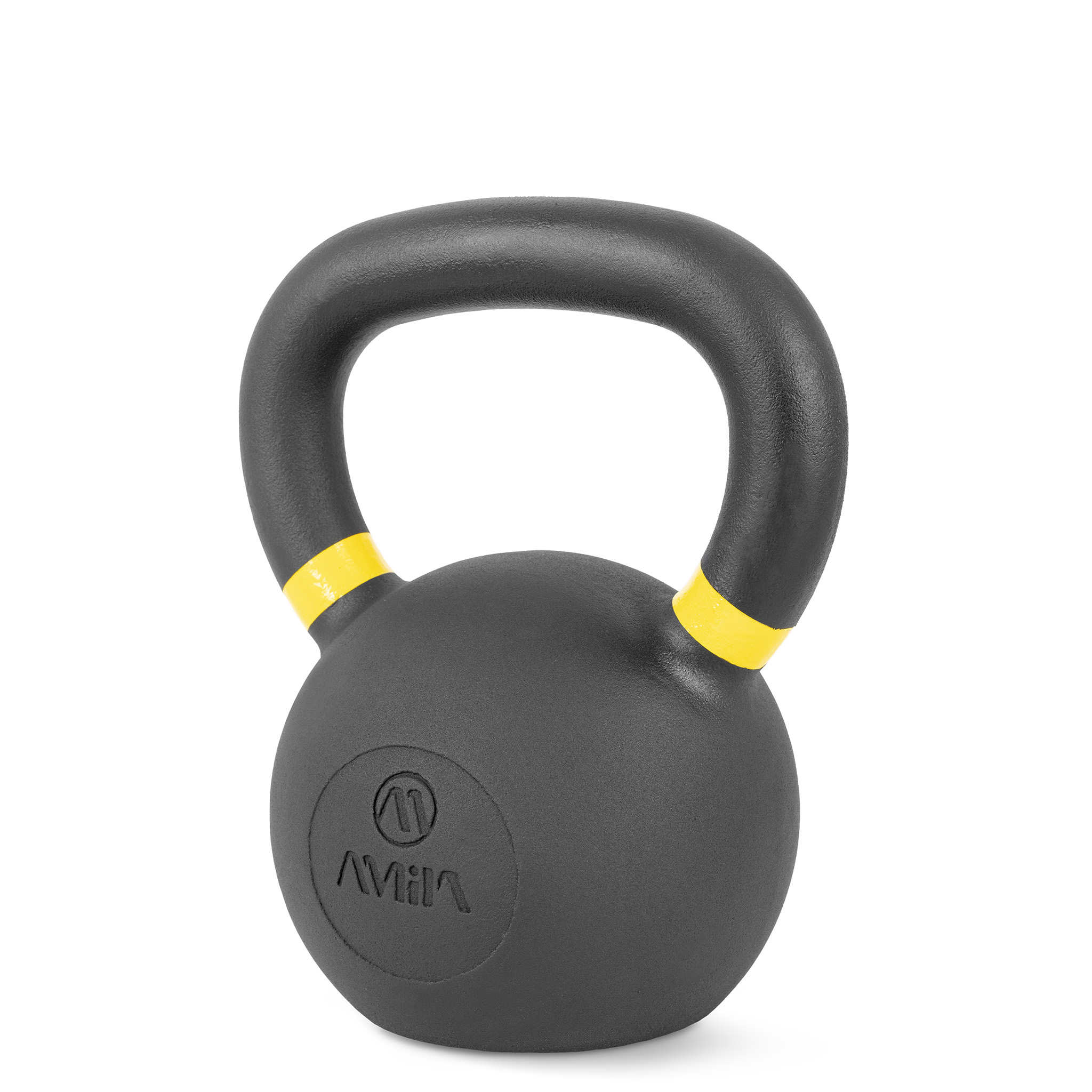 Kettlebell Cast Iron 16 kg - Μαύρο / Κίτρινο - Image 2