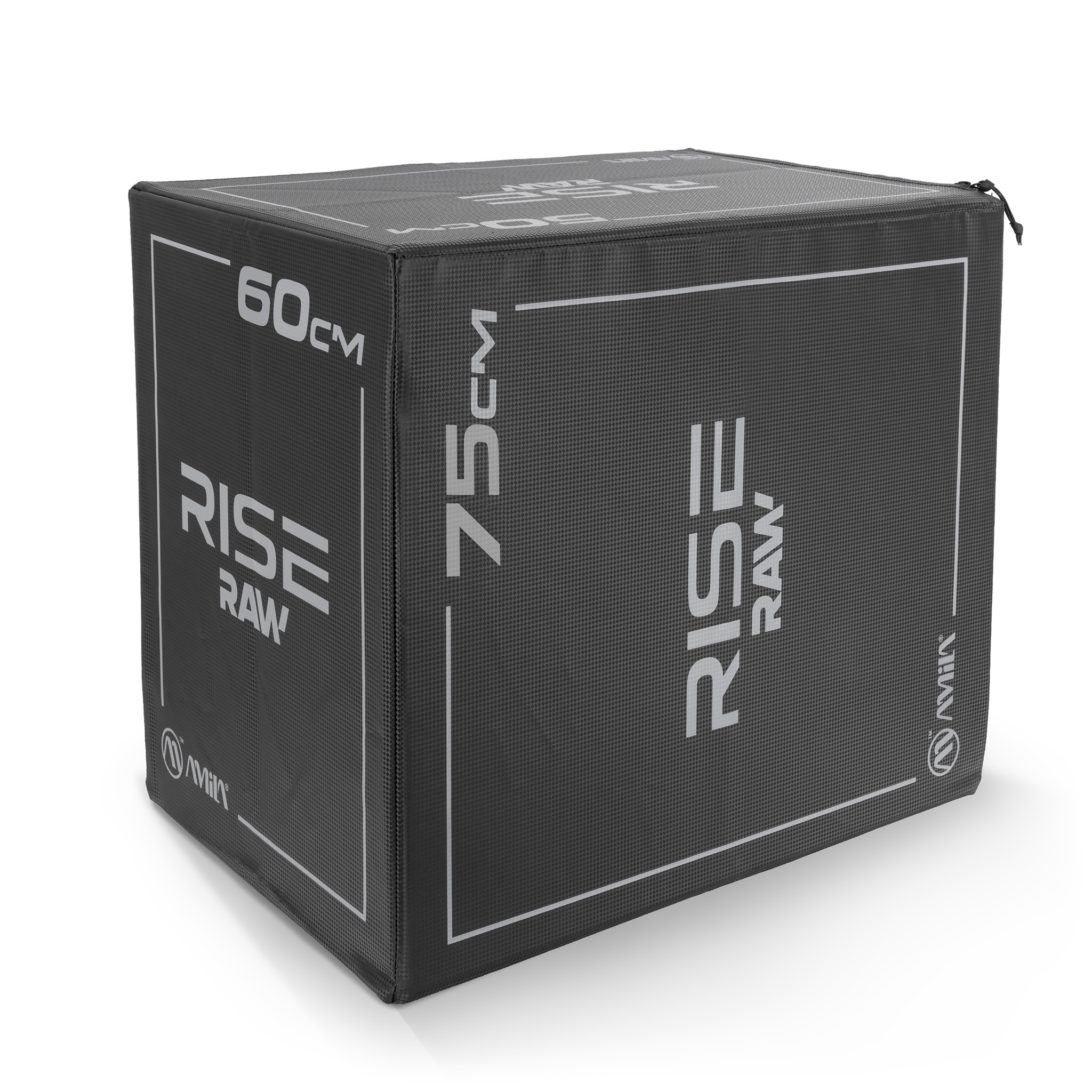 Πλειομετρικό Κουτί Plyo Box Raw Rise 50x60x75 cm - Μαύρο