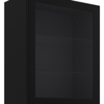 Κρεμαστή βιτρίνα Universal 60 GS 72 1F-Μαύρο