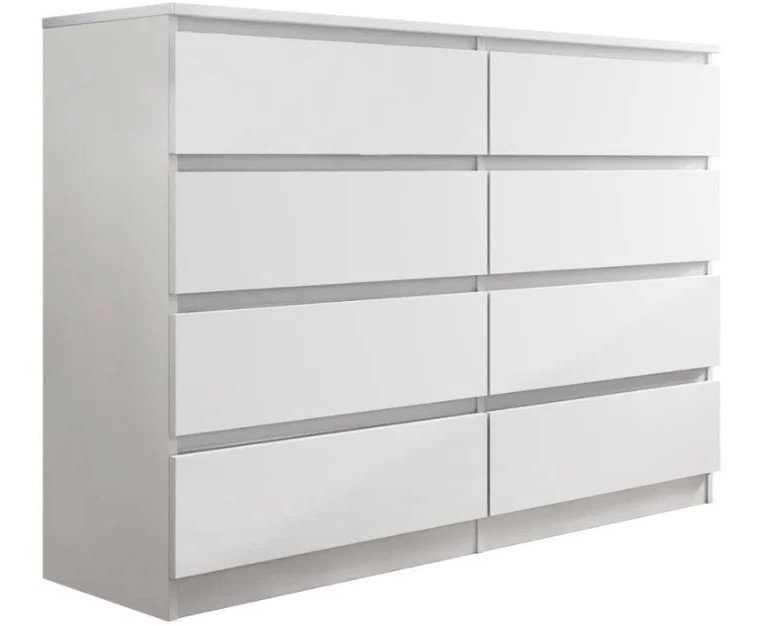 Συρταριέρα Juniper 8S-Leuko
