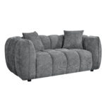 ΚΑΝΑΠΕΣ 2-ΘΕΣΙΟΣ LYKKE HM3324.01 ΓΚΡΙ ΥΦΑΣΜΑ 172x89x70Υεκ.
