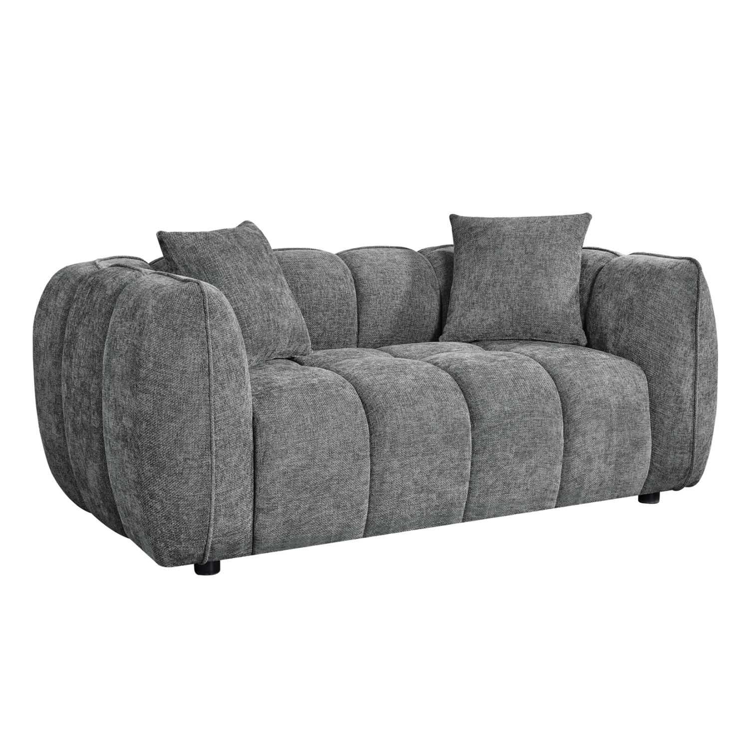 ΚΑΝΑΠΕΣ 2-ΘΕΣΙΟΣ LYKKE HM3324.01 ΓΚΡΙ ΥΦΑΣΜΑ 172x89x70Υεκ.