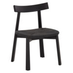 KΑΡΕΚΛΑ ΤΡΑΠΕΖΑΡΙΑΣ OSORIO HM18335.02 RUBBERWOOD & ΣΧΟΙΝΙ ΣΕ ΜΑΥΡΟ 51x55x74Υεκ