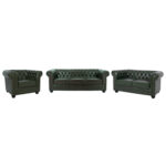 ΣΕΤ ΣΑΛΟΝΙ 3ΤΜΧ FB910912.08 PU ΔΕΡΜΑ Τ.CHESTERFIELD ΚΥΠΑΡΙΣΣΙ