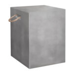 ΣΚΑΜΠΟ ΤΕΤΡΑΓΩΝΟ FIBER CEMENT ΜΕ ΧΕΡΟΥΛΙΑ ZAK HM6581.01 ΣΕ ΓΚΡΙ 36x36x43Υεκ