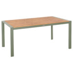 ΤΡΑΠΕΖΙ ΕΞΩΤ.ΧΩΡΟΥ FB96059.07 ΑΛΟΥΜΙΝΙΟ ΣE OLIVE GREEN & POLYWOOD 160X80Χ75Υεκ.