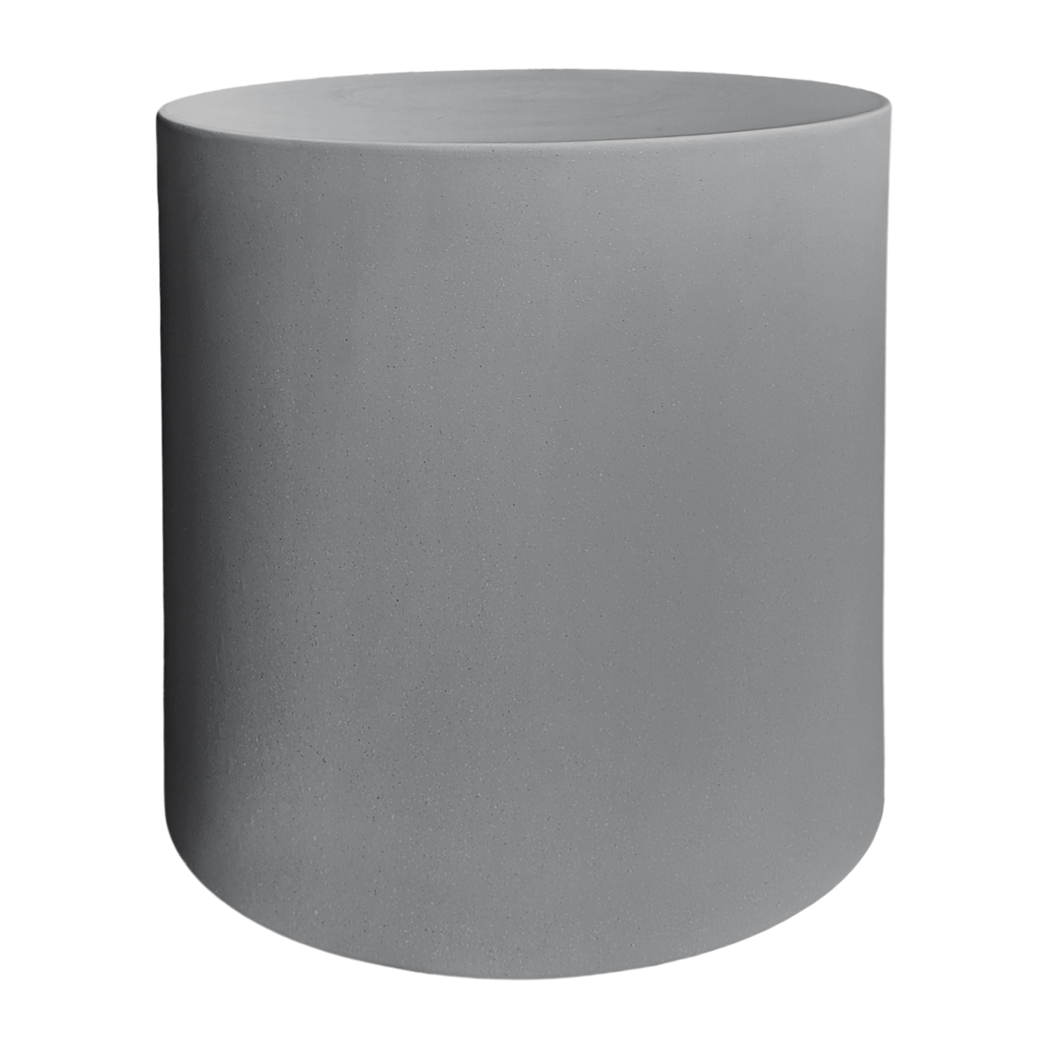 ΤΡΑΠΕΖΙ ΒΟΗΘΗΤΙΚΟ FIBER CEMENT ΣΤΡΟΓΓΥΛΟ KYOKO HM6592.01 ΓΚΡΙ Φ40x43Υεκ.