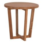 ΤΡΑΠΕΖΙ ΜΕΣΗΣ ΣΤΡΟΓΓΥΛΟ FB96650 ΞΥΛΟ TEAK ΦΥΣΙΚΟ Φ65x65Υεκ.