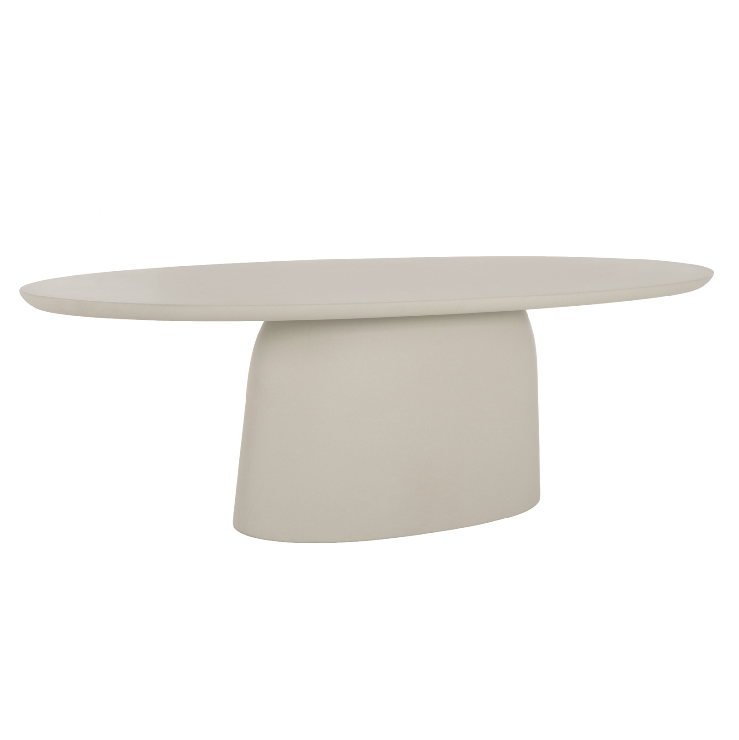 ΤΡΑΠΕΖΙ ΤΡΑΠΕΖΑΡΙΑΣ ΟΒΑΛ FB96576.02 ΜΠΕΖ FIBER CEMENT 200x100x75Υεκ.