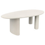 ΤΡΑΠΕΖΙ ΤΡΑΠΕΖΑΡΙΑΣ ΟΒΑΛ FB96599.02 ΜΠΕΖ FIBER CEMENT 240x100x75Υεκ