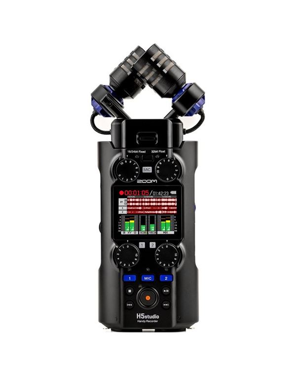 ZOOM H5 Studio Φορητός Ψηφιακός Εγγραφέας με δύο μικρόφωνα και εφέ