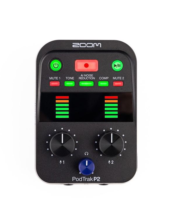 ZOOM PodTrak P2 Podcasting Recorder