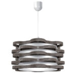 Φωτιστικό Κρεμαστό Florence Μονόφωτο Γκρί (PP-PVC) Ε27 48x48x80cm