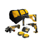 Dewalt DCK366P2 Σετ 3 εργαλείων DCH263/DCG405/DCF620 2x5.0Ah Softbag (2026) DCK366P2
