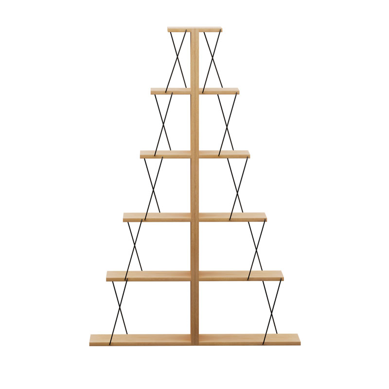 Βιβλιοθήκη mini Tars pakoworld sonoma-μαύρο 100x22x150εκ