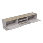 Έπιπλο τηλεόρασης Wendo pakoworld γκρι-sonoma 200x37x47εκ