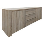 Μπουφές Kalya pakoworld σε sonoma απόχρωση 220x49x89.5εκ