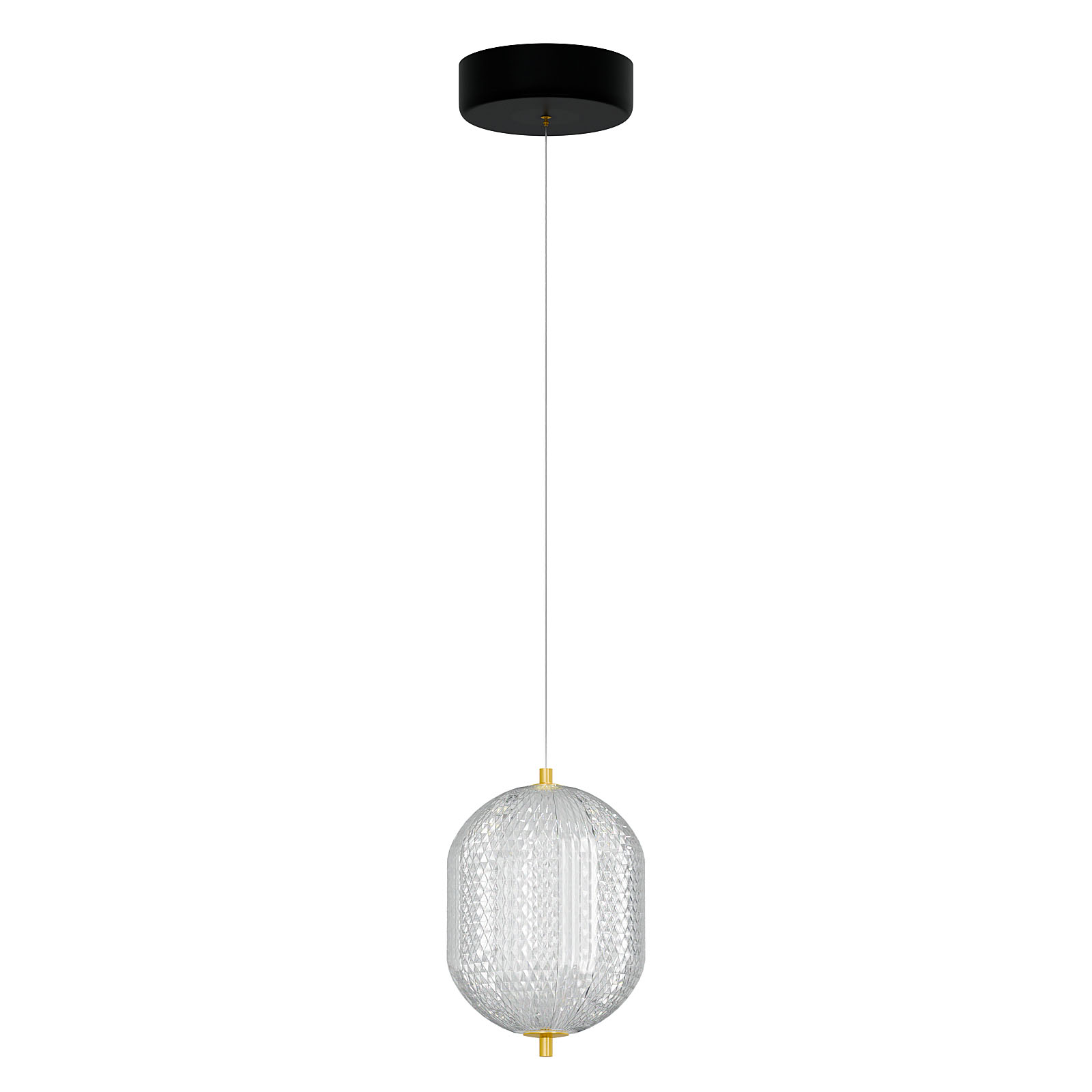 Φωτιστικό Κρεμαστό Led 18W 4000K Χρυσό 20x15x120cm