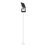 GLOBOSTAR® HELIOS-280 GLB-000-0004 Μεταλλικός Γαλβανισμένος Στύλος Φωτισμού για Φωτοβολταϊκό Προβολέα Εξωτερικού Χώρου - RAL 9016 Λευκό Ματ - Μ35 × Π25 × Υ280cm