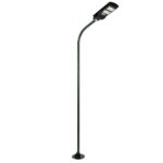 GLOBOSTAR® URBANO-280 GLB-000-0012 Μεταλλικός Γαλβανισμένος Στύλος Φωτισμού για Φωτοβολταϊκό Φωτιστικό Δρόμου Εξωτερικού Χώρου - RAL 6009 Κυπαρίσσι Ματ - Μ84 x Π25 x Υ280cm